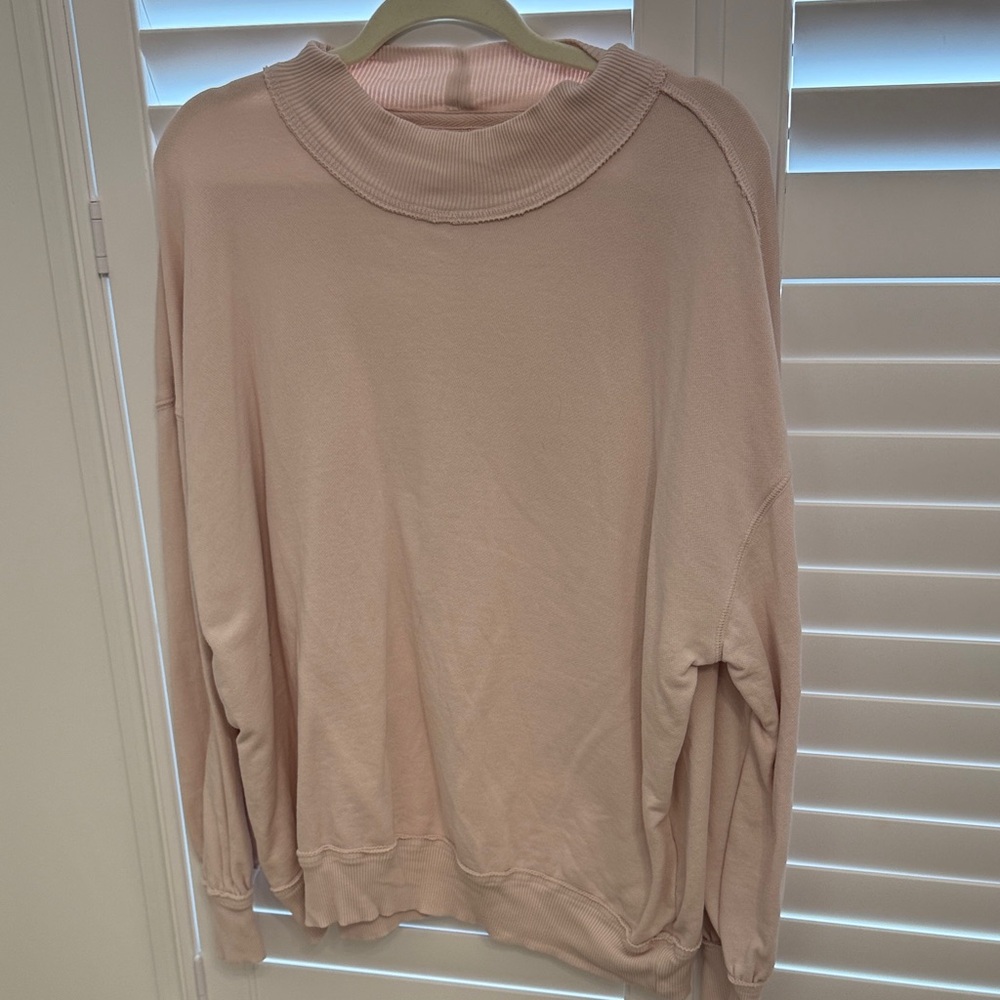 We The Free Free People Soft Blush Crewneck Sweatshirt